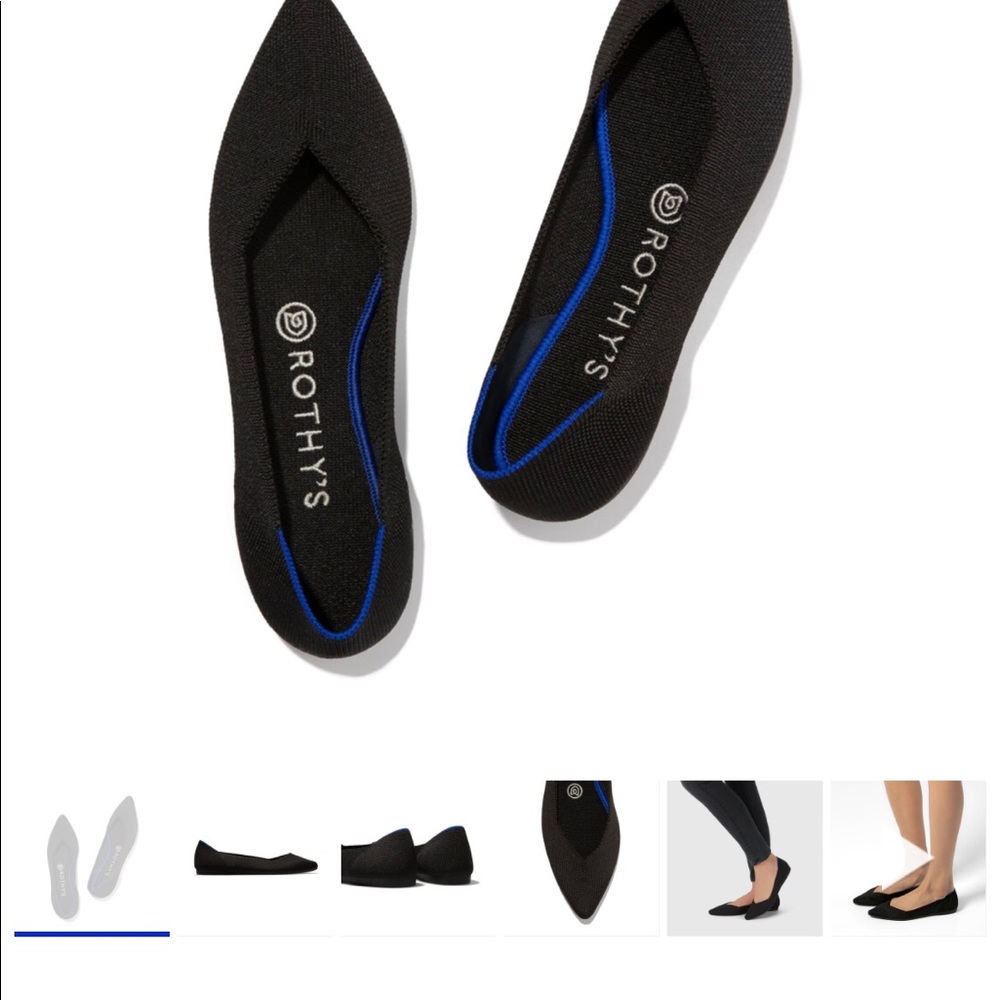 ROTHY’S Black Shoes NWOT